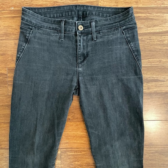 Vince Seamed Jean Legging in Asphalt Wash Sz 28 high waist black denim - Picture 6 of 9